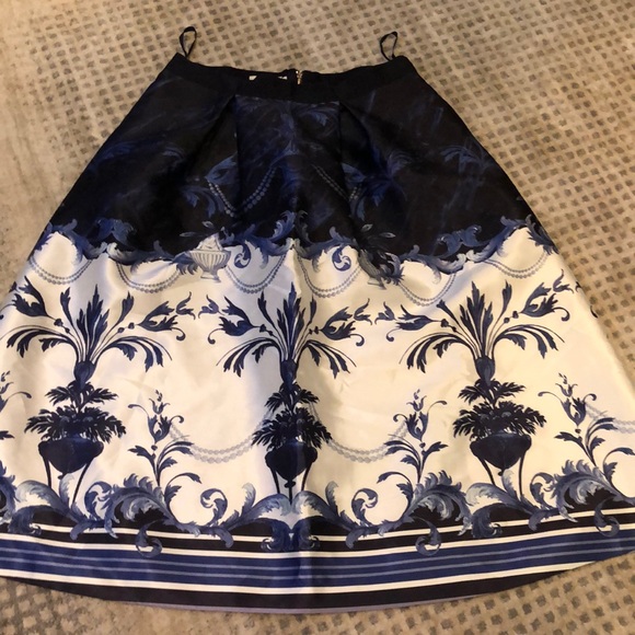 Ted Baker Dresses & Skirts - Size 3 ted baker pleated navy and white midi skirt